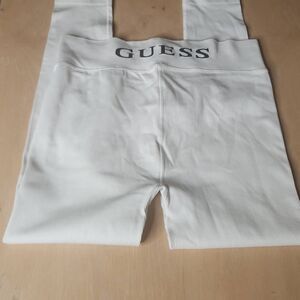 Guess Los Angeles cream ribbed leggings women's size XL